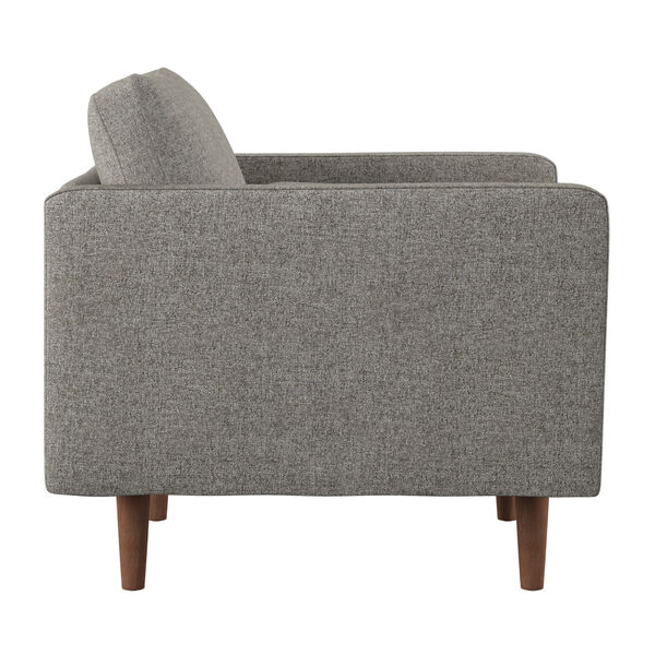 Allister Gray Tapered Leg Arm Chair with Pillow, image 4